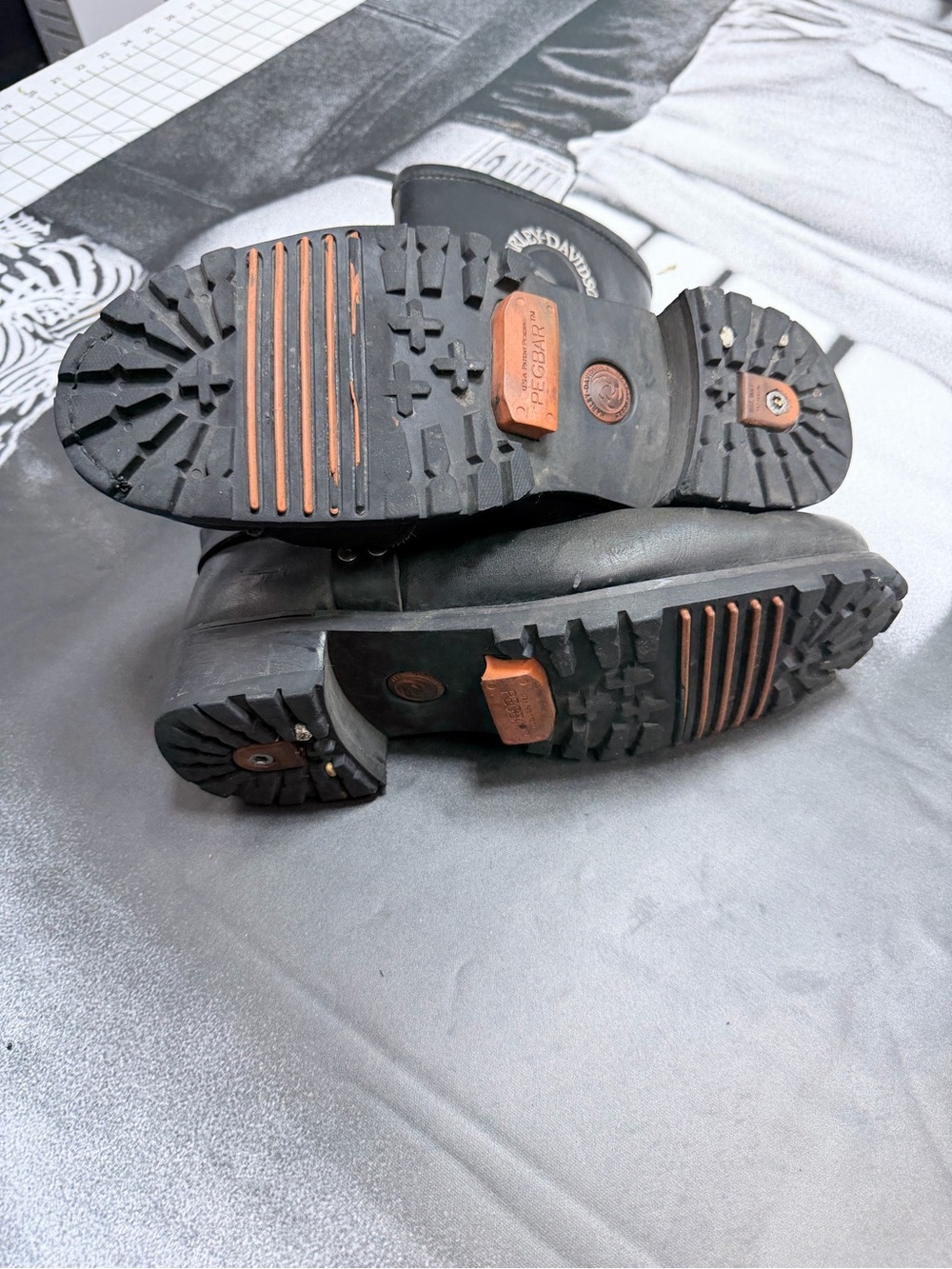 Harley-Davidson Willie G Skull Emblem Men’s Sz 10.5 Harness Moto Boots - Picture 4 of 8
